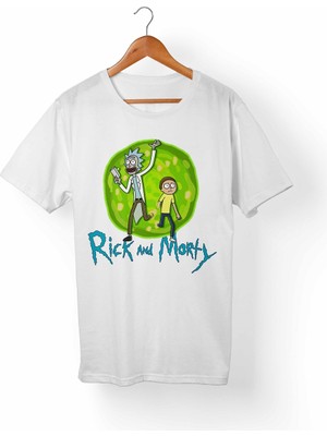 Alfa Rick And Morty Çocuk Beyaz Tişört