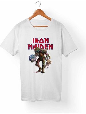 Alfa Iron Maiden Çocuk Beyaz Tişört