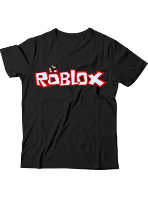 Alfa Roblox Çocuk Siyah Tişört
