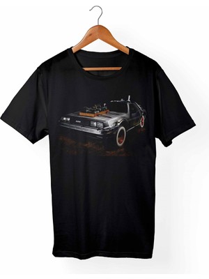 Alfa Back To Future -Geleceğe Dönüş Çocuk Siyah Tişört