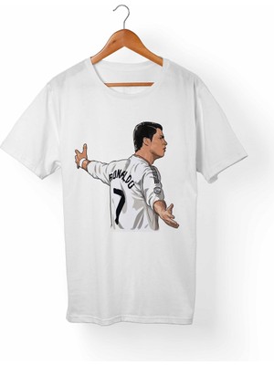 Alfa Cristian Ronaldo/ Cr7 Çocuk Beyaz Tişört