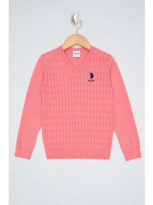 U.S. Polo Assn. Pembe Basic Triko Kazak 50207020-VR078