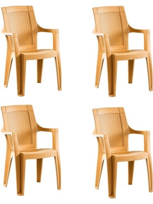 Holiday Sultan 4'lü Teak Bahçe Koltuğu | Balkon Koltuğu