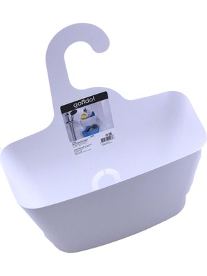 Gondol Plastik Gondol Trimly Askılı Banyo Düzenleyici Sepet 12X28,5X31,5 cm