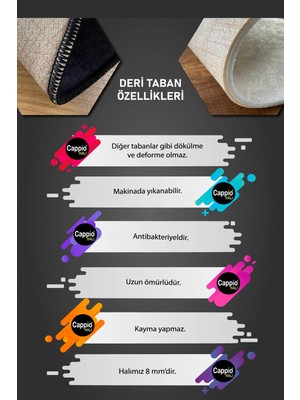 Cappio Halı Cappio Dümen Desenli Oval Çocuk/genç Odası Halısı (Makinada Yıkanabilir Kaymaz DotTaban ) - CP738