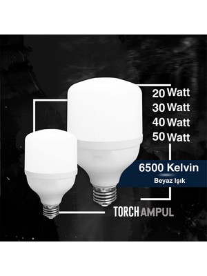 Infoled 20W Jumbo Torch LED Ampul E-27 Beyaz Işık