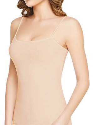 Tutku Kadın Elastan Ip Askılı Ten Atlet 6'lı Paket