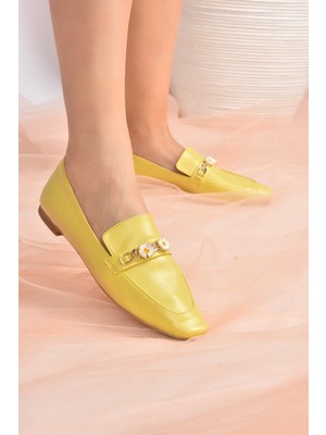 Fox Shoes Sarı Kadın Babet K430831509