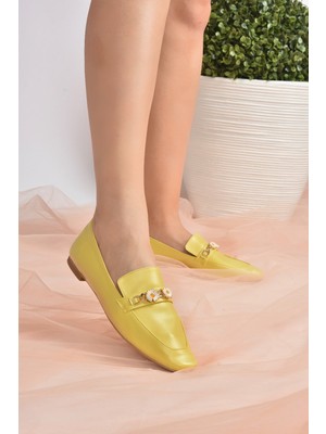 Fox Shoes Sarı Kadın Babet K430831509