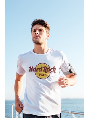 Grif Hard Rock Baskılı  Erkek T-Shirt