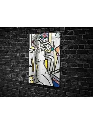 Tablo 360 Roy Lichtenstein- Nude With Yellow Pillow Kanvas Tablo