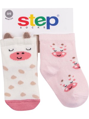 Step 2li 3D Gıraffe Soket Çorap 10169 Karışık Renkli