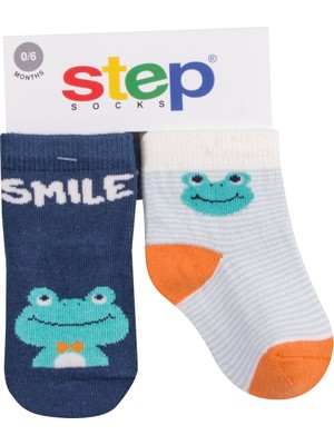 Step 2li Smile Frog Soket Çorap 10150 Karışık Renkli