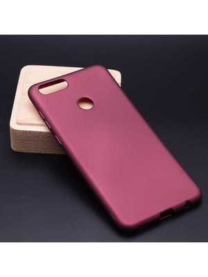 noktaks - Huawei Honor 7X - Kılıf Mat Soft Premier Silikon Kapak - Mürdüm - T3527