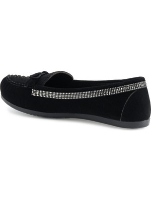 Miss F DW210004 1pr Siyah Kadın Loafer Ayakkabı