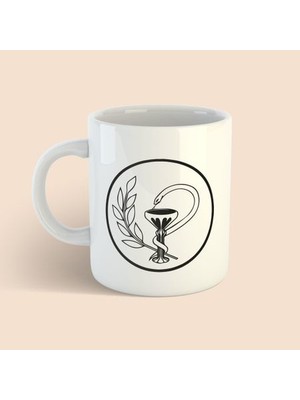 Bikutumutluluk Doktor ve Eczacı Serisi - Siyah Beyaz Logo Kupa