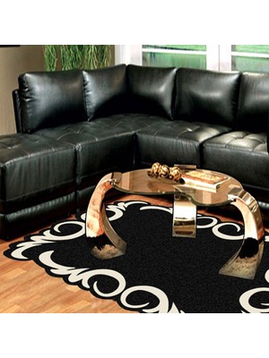 İnka Halı Yıkanabilir Kaymaz Dot Taban Dijital Baskı Salon Halısı MRC226