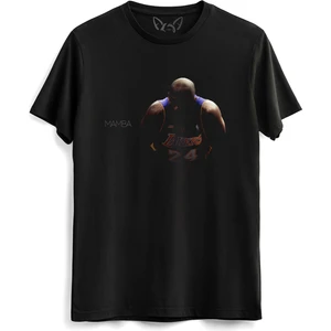 Alfa Tshirt Kobe Bryant Resimli Dijital Baskı Siyah Tshirt