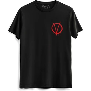 Alfa Tshirt V For Vendetta Siyah Tshirt
