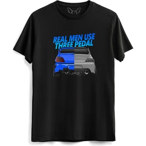 Alfa Tshirt Gtr Man Resimli Baskılı Siyah Tshirt
