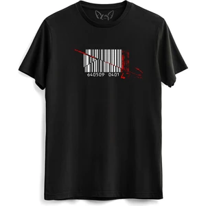 Alfa Tshirt Hitman Dijital Baskılı Siyah Tshirt