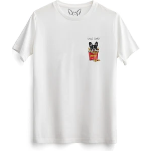 Alfa Tshirt Bulldog Beyaz Beyaz Tshirt