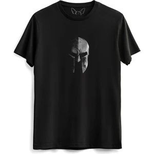 Alfa Tshirt Spartan Baskılı  Siyah Tshirt