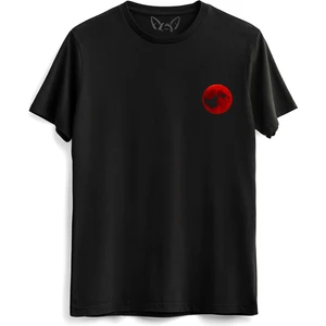Alfa Tshirt Moon Baskılı  Siyah Tshirt