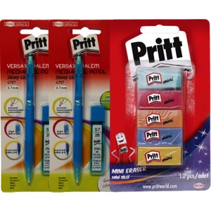 Kalem Silgi Seti Versatil Kalen ve Min Seti X2 + Mini Silgi 10'lu