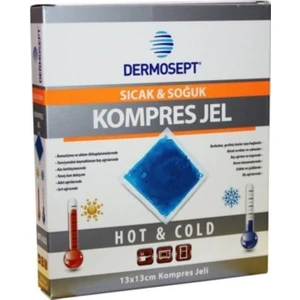 4 Adet Dermosept Sıcak Soğuk Termo Jel Kompres Buz Jel Termojel 13*26 cm x 4 Adet