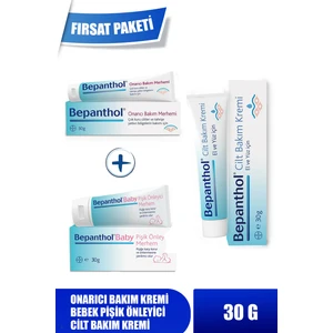 Onarıcı Bakım Kremi 30 gr + Bebek Pişik Önleyici Krem +Onarıcı Bakım Kremi 30 gr