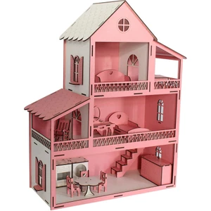 İzmit Hobi Dünyası Pembe Bebek Evi 75 cm