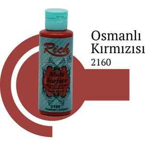 Multi Surface Her Yüzey Için Akrilik Boya 120 cc 2160 Osmanlı Kırmızı