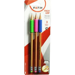 Kurşun Kalem Silgili Taiga Natural Renkli 3'lü