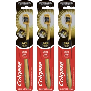 Charcoal Gold Yumuşak Diş Fırçası *3lü