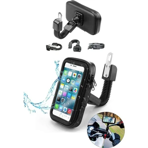 Modern Tekno Motosiklet Bisiklet Telefon Tutucu Suya Dayanıklı Xlarge Ayna Bağlantılı