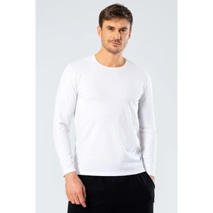 Cacharel 1333 Erkek O Yaka Uzun Kollu T-Shirt - Beyaz