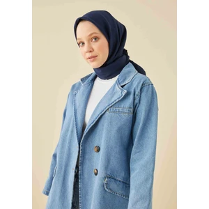 Fresh Scarfs Pamuk Ipek Eşarp Lacivert