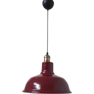 Rys Tasarım Rys Retro Metal Bordo Eskitme Duylu Dekorataif Metal Rustik Tekli Sarkıt Kafe Mutfak Aydınlatma