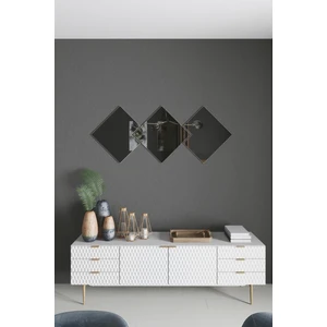 Mirror Art Dekoratif Duvar Aynası 3 Parçalı