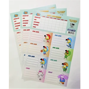 Kral Şakir Okul Etiketi - Ders Propramlı (3'lü Paket)