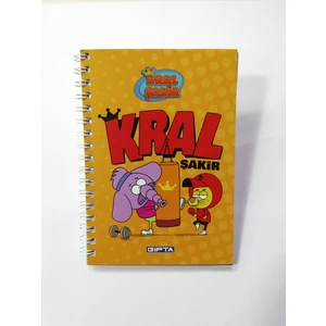Kral Şakir Not Defteri  A6  80 Yaprak  Çizgili  Kral Şakir 6014 3
