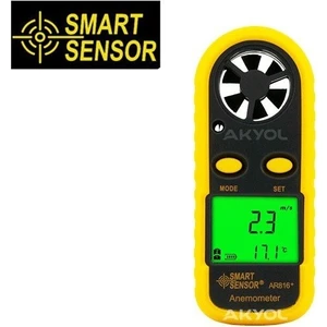 Smart Sensor Ar 816 Rüzgar Hızı ve Sıcaklık Ölçer Anemometre