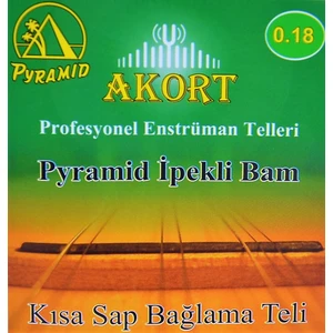 Akort Pramid Kısa Sap Bağlama-Saz Teli 0.18 + Tezene