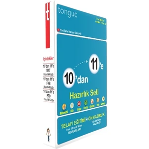 Tonguç Akademi 11. Sınıf 10'dan 11'e Hazırlık Seti