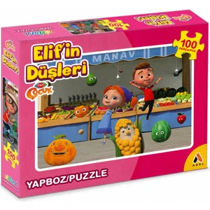 Elif'in Düşleri 100 Parça Kutulu Puzzle Adel 477