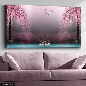 Evine Moda  Kuğu Gölü Kanvas - Canvas Tablo