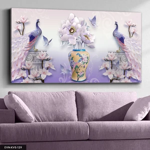 Evine Moda Tavus Kuşu Kanvas - Canvas Tablo