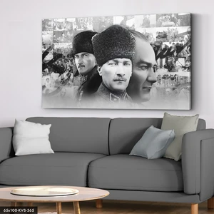 Evine Moda Mustafa Kemal Atatürk Kanvas - Canvas Tablo