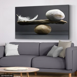 Evine Moda Taş ve Tüy Kanvas - Canvas Tablo